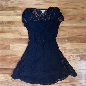 black lace dress